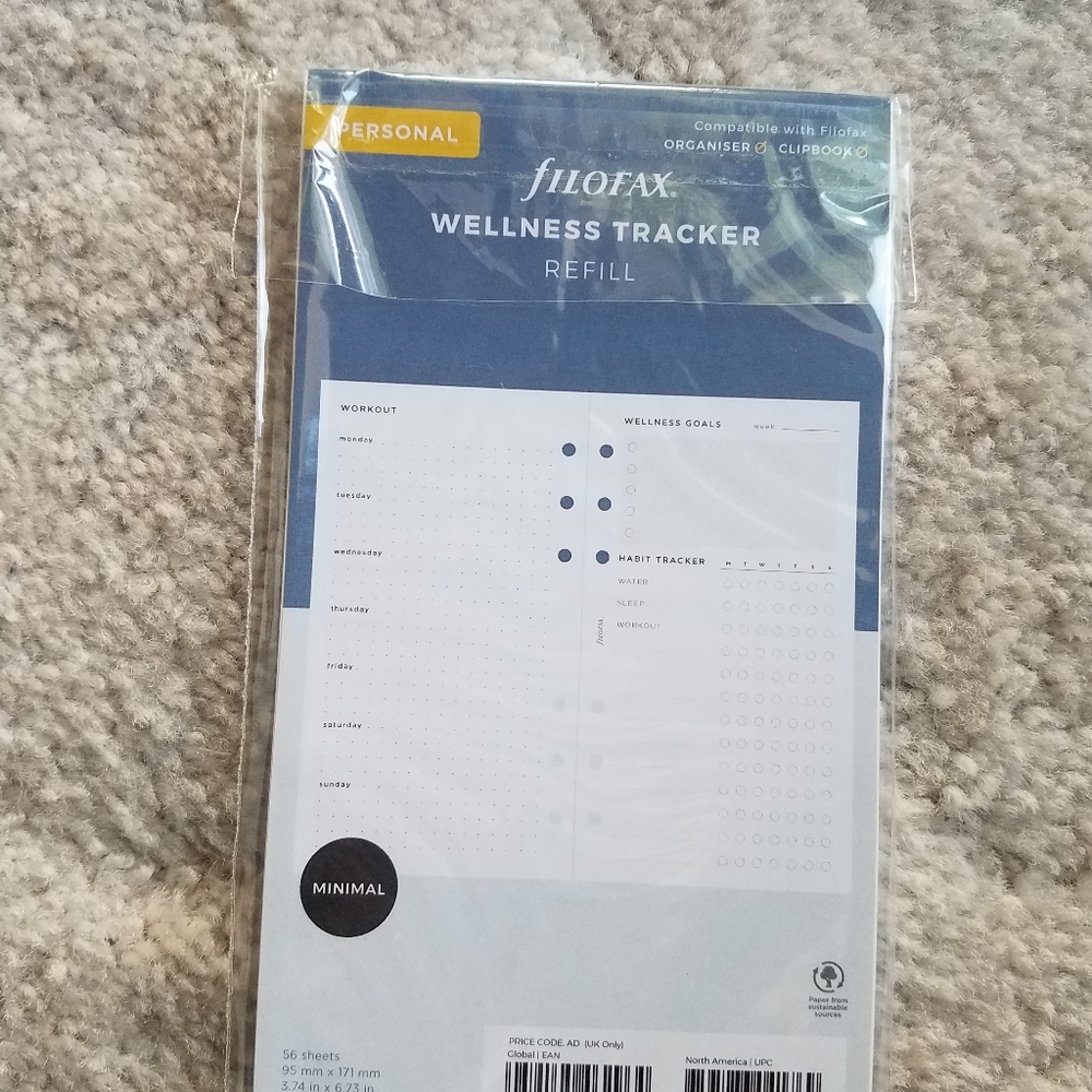 Filofax Personal Wellness Tracker